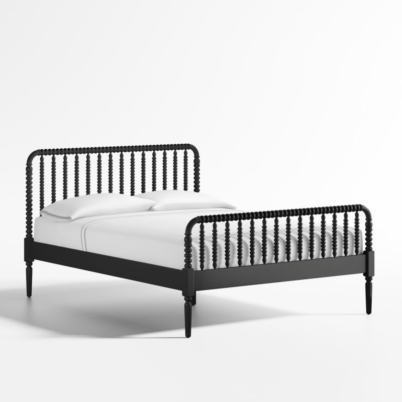 Jenny Lind Black Queen Bed + Reviews | Crate & Kids | Crate & Barrel