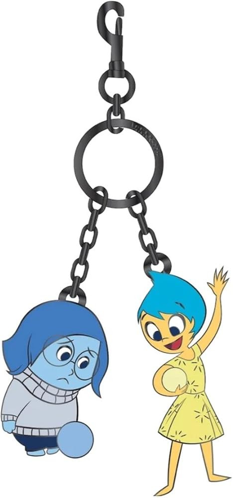 Loungefly Pixar Inside Out Joy and Sadness Enamel Keychain | Amazon (US)