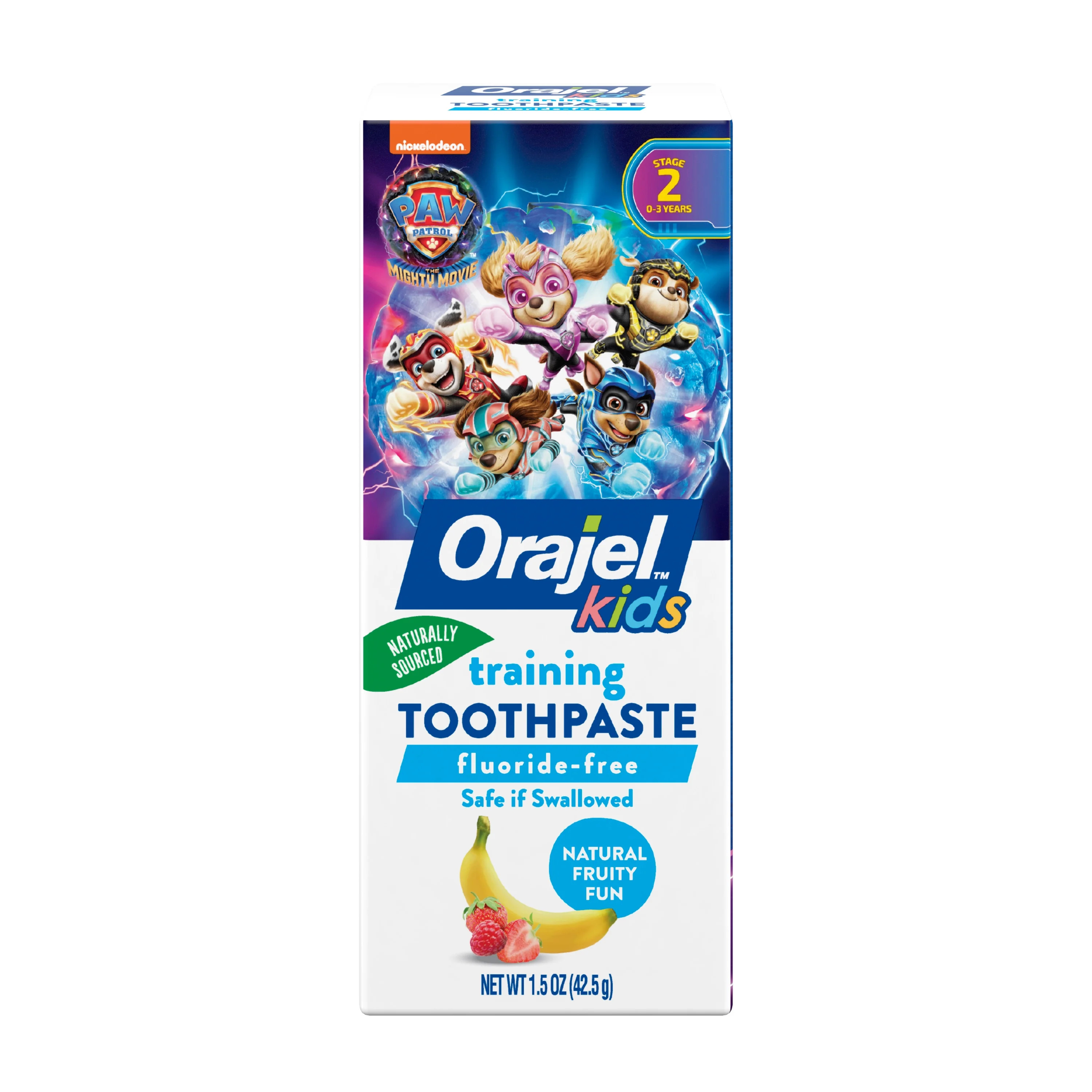 Orajel Kids Paw Patrol Fluoride-Free Training Toothpaste, Natural Fruity Fun Flavor, #1 Pediatric... | Walmart (US)