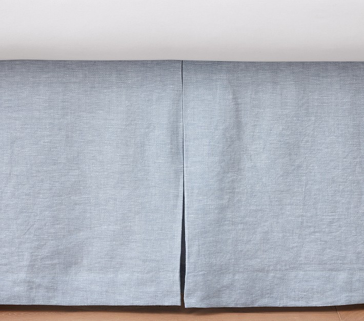 European Linen Crib Skirt | Pottery Barn Kids
