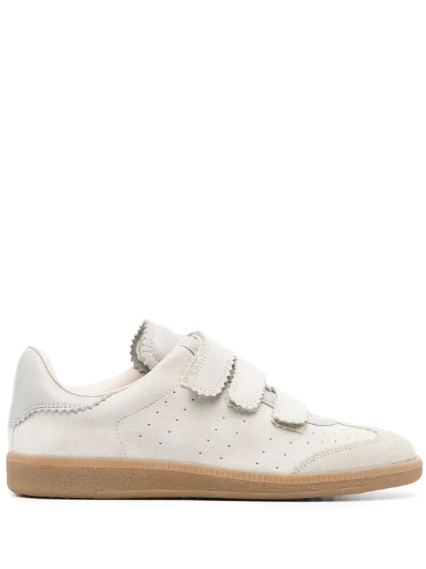 ISABEL MARANT Beth low-top Leather Sneakers - Farfetch | Farfetch Global