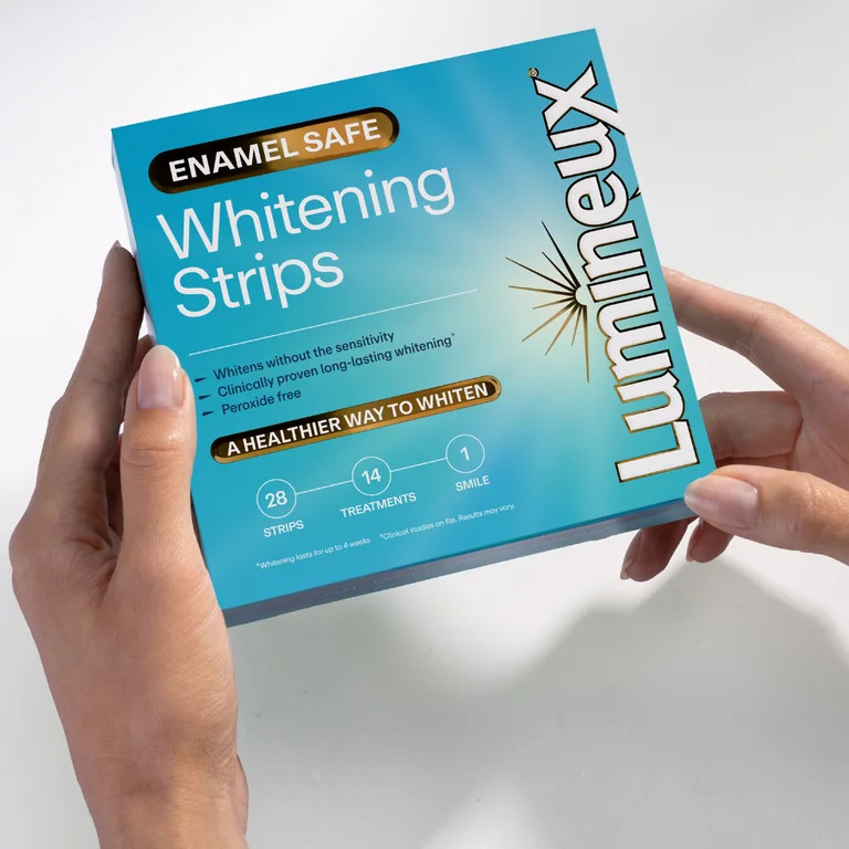 Lumineux Enamel-Safe & Peroxide-Free Teeth Whitening Strips, Dentist Formulated, 14-Pack | Walmart (US)