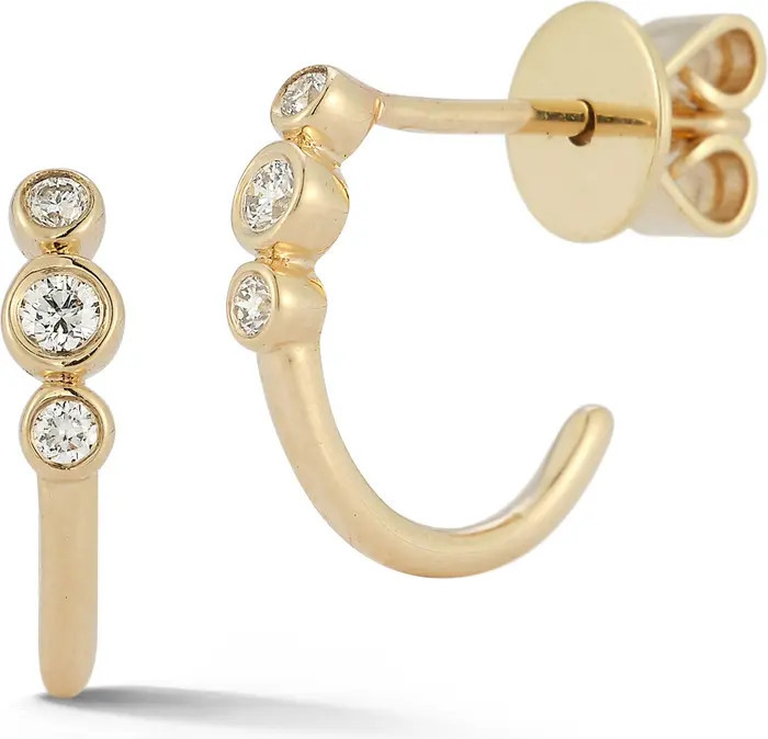 Dana Rebecca Designs Lulu Jack Diamond Huggie Hoop Earrings | Nordstrom | Nordstrom