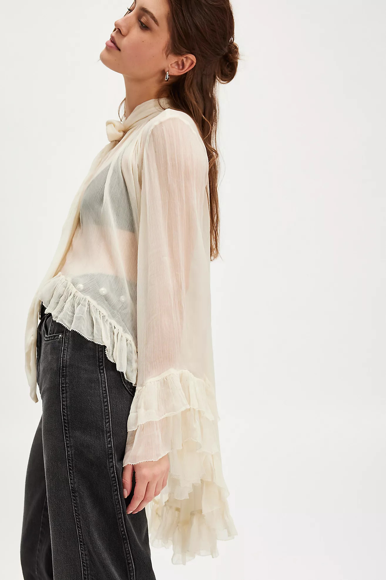 Full Sleeve Frill Top | Free People (Global - UK&FR Excluded)