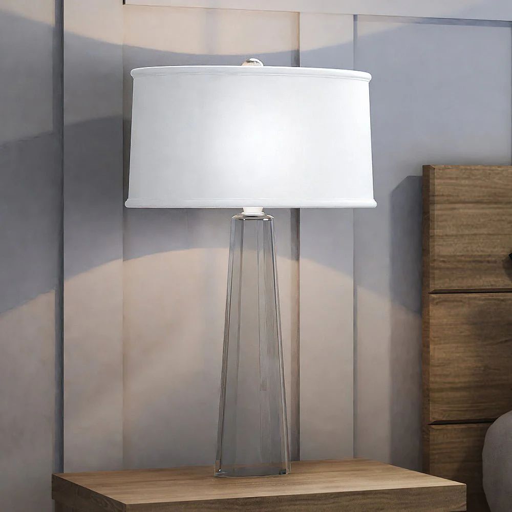 UEX7570 Glam Table Lamp 18''W x 18''D x 32''H, Clear Finish, Meredith Collection | Urban Ambiance, Inc.