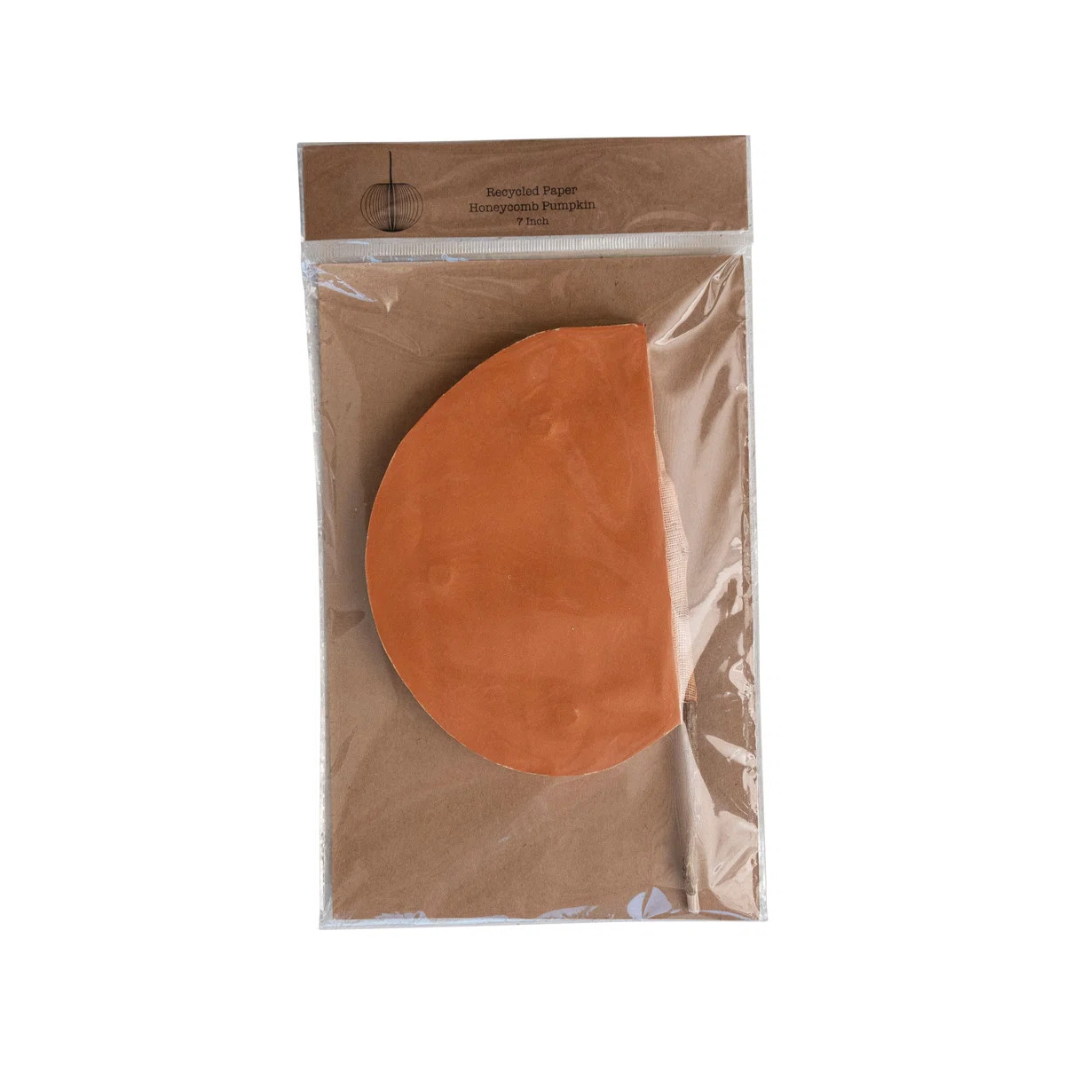 Paper Folding Honeycomb Pumpkin with Twig Stem | Wayfair North America