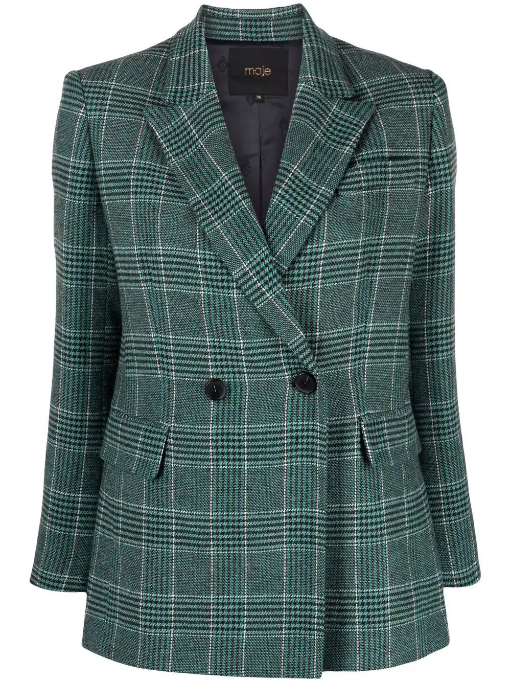 check print blazer jacket | Farfetch (US)