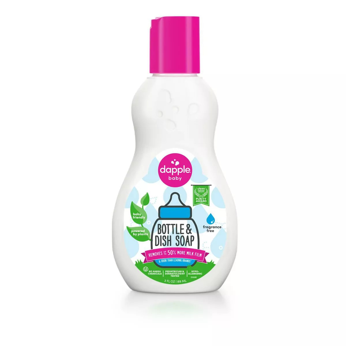 Dapple Bottle & Dish Soap - Fragrance Free - 3 fl oz | Target