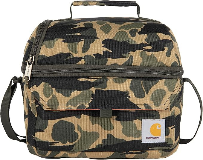 Carhartt Insulated 12 Can Two Compartment Lunch Cooler, Durable Fully-Insulated Lunch Box, Duck B... | Amazon (US)
