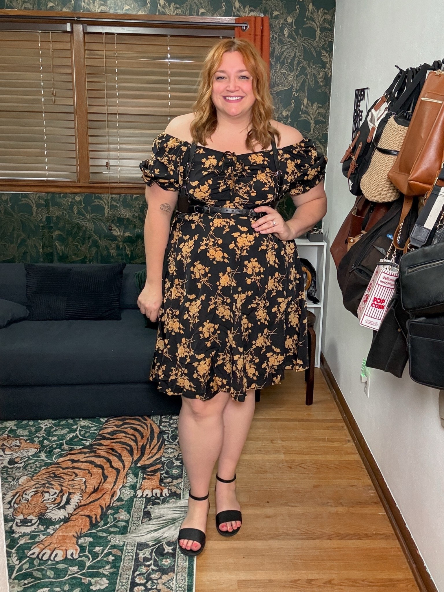 Spring dress with edgy accessories for plus sizes

#LTKootd #LTKPlusSize #LTKMidsize