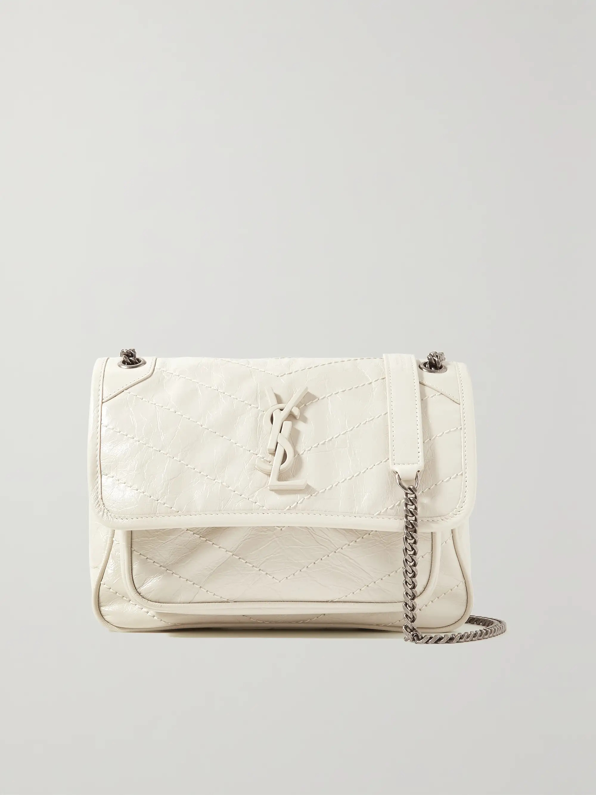 Niki Baby mini quilted crinkled glossed-leather shoulder bag | NET-A-PORTER (US)