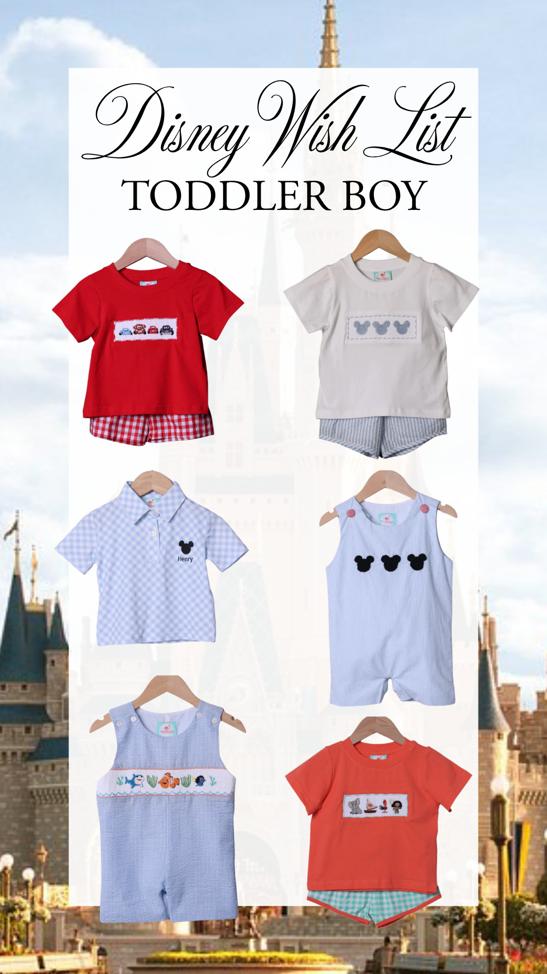 The absolute sweetest looks for baby boys and toddler boys to wear to Walt Disney World or Disneyland!

Disney toddler boy outfits, Disney baby boy outfits, toddler boy Disney style, baby boy Disney clothes, Disney World outfits kids, Disneyland outfit ideas toddler, toddler boy vacation outfits, baby boy vacation style, Disney matching sets kids, toddler boy summer outfits, classic toddler boy style, southern toddler boy outfits, preppy toddler boy outfits, toddler boy smocked outfit, Disney smocked outfit boy, toddler boy character outfits, Mickey Mouse toddler outfit, Disney pajamas toddler boy, toddler boy lounge set Disney, toddler boy park outfit, Disney park outfit ideas kids, baby boy park outfit Disney, toddler boy outfit inspiration, Disney aesthetic outfits kids, classic children’s clothing Disney, boutique toddler boy outfits, toddler boy gingham outfit, red stripe toddler outfit, blue smocked romper boy, toddler boy short set outfit, toddler boy collared romper, Disney trip outfits toddler, what to wear Disney toddler boy, toddler boy travel outfits, cute baby boy outfits Disney, timeless toddler boy fashion, toddler boy outfit ideas summer, toddler boy matching sets Disney, Disney family outfit ideas kids 

 #LTKmomlife #LTKBaby #LTKKids