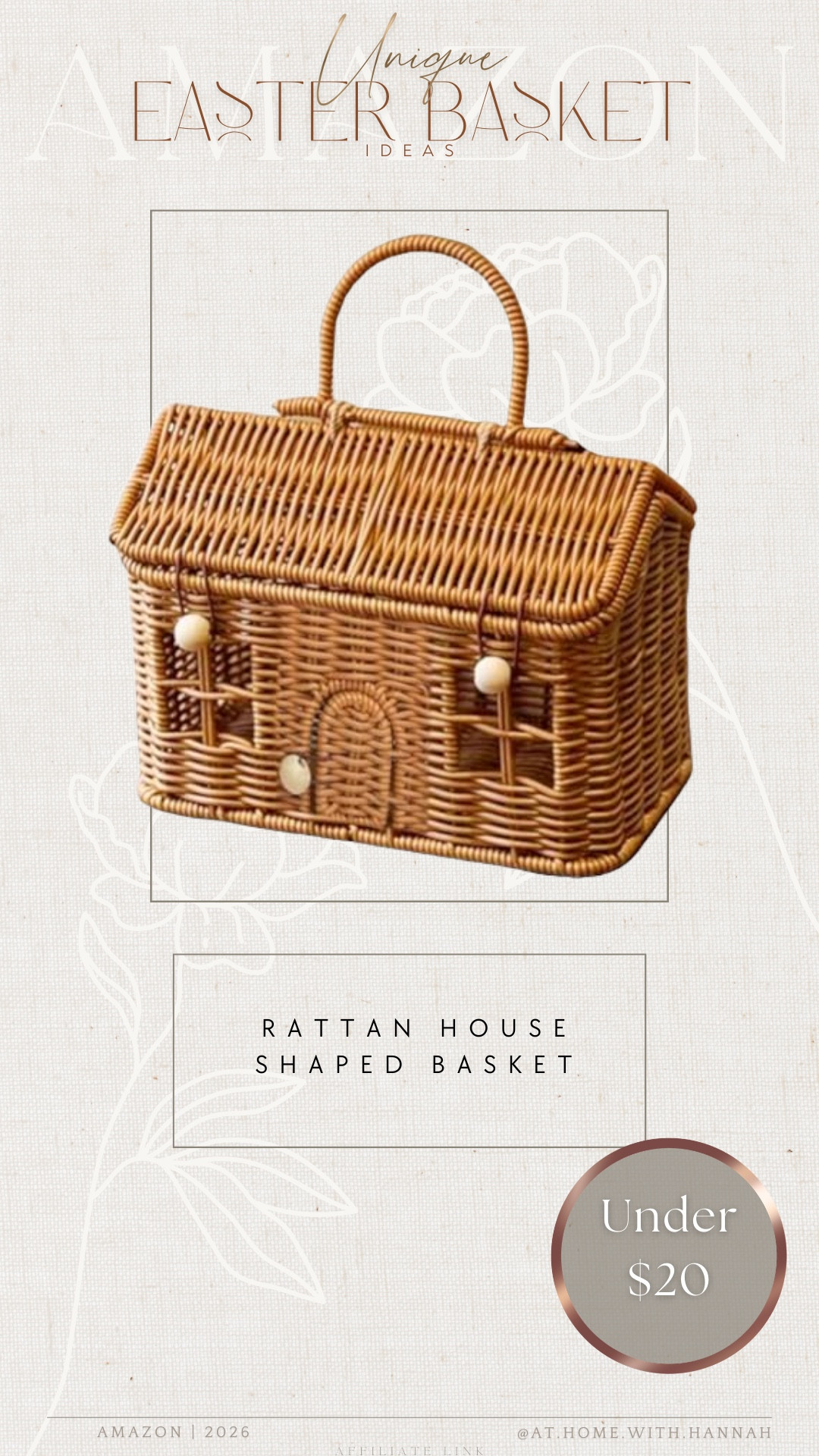House shaped Easter basket, wicker Easter basket, and keepsake Easter basket idea 🤍 I love this one for a more unique storybook-style basket that doesn’t feel basic.





•
house shaped Easter basket • wicker Easter basket • keepsake Easter basket • unique Easter basket • kids Easter basket • rattan Easter basket • neutral Easter basket • Amazon Easter basket
#houseshapedeasterbasket #wickereasterbasket #keepsakeeasterbasket #uniqueeasterbasket #kidseasterbasket #ltkkids #ltkfinds


#LTKSeasonal #LTKKids