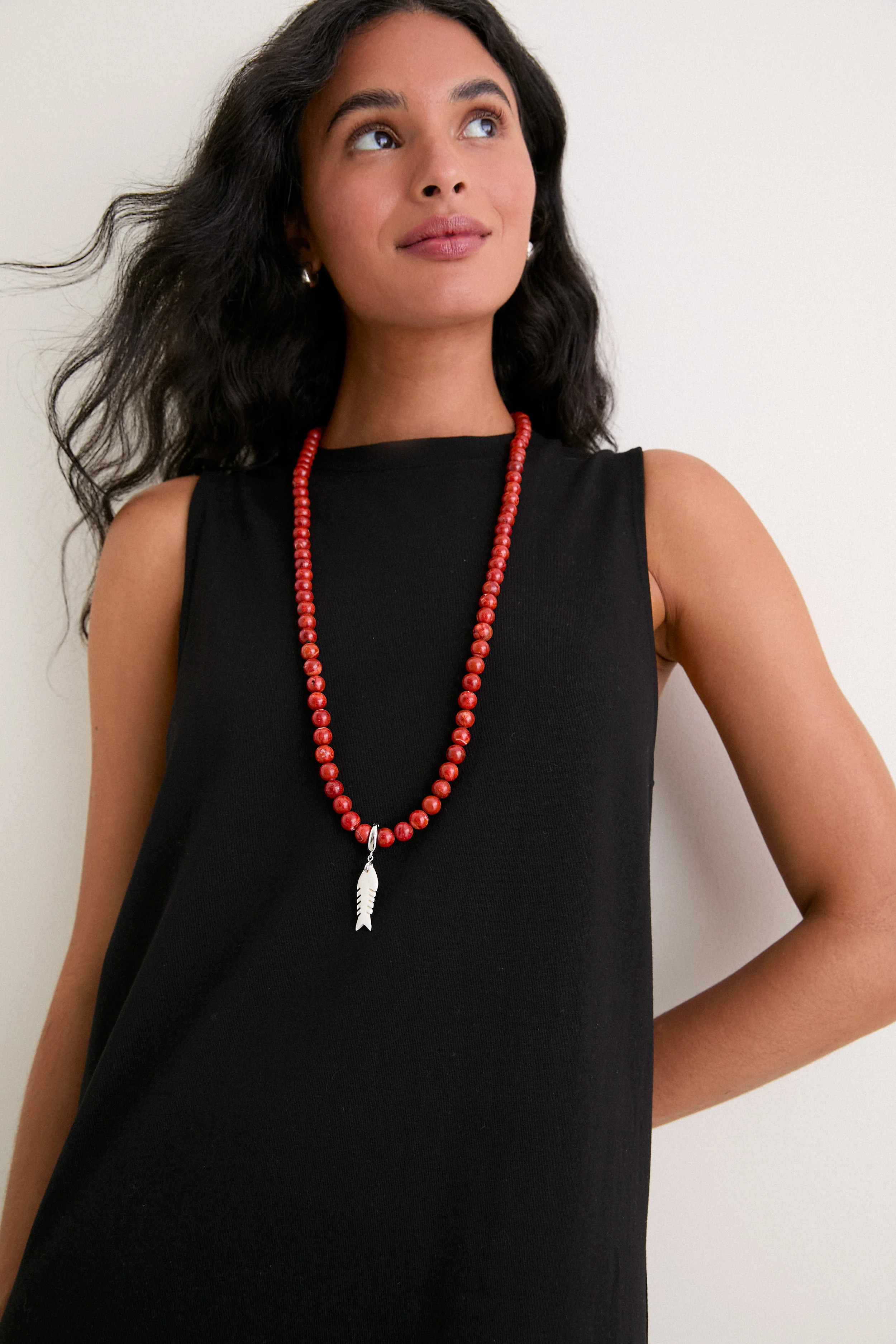 Rust Sardine Stone Necklace | Tuckernuck (US)