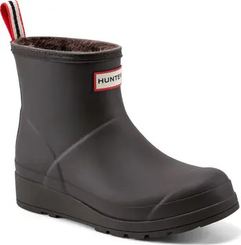 Play Short Faux Shearling Lined Waterproof Rain Boot (Women) | Nordstrom