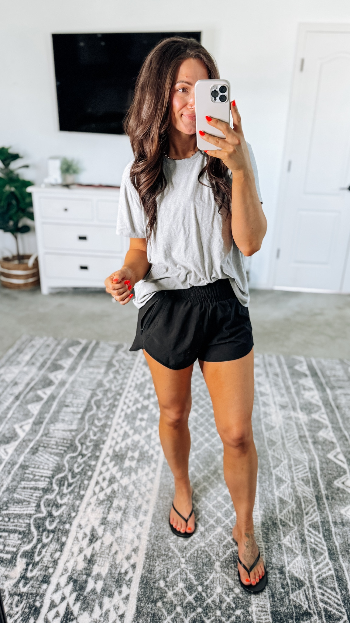 Easy casual on the go summer outfit for mom life. I’ve had these shorts for years 👏

#LTKootd #LTKActive #LTKmomlife
