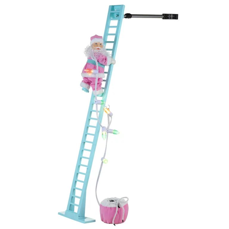 Mr. Christmas 40" Plastic Animated Super Climbing Santa, Pink - Walmart.com | Walmart (US)