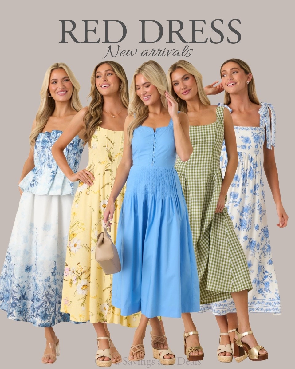 Red dress new arrivals. Summer dresses. Pastel colored dresses. Wedding guest attire.

#LTKootd #LTKMothersDay #LTKWedding