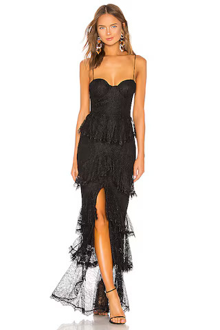 MAJORELLE Zelda Fitz Gown in Black from Revolve.com | Revolve Clothing (Global)