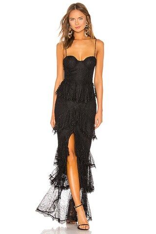 MAJORELLE Zelda Fitz Gown in Black from Revolve.com | Revolve Clothing (Global)