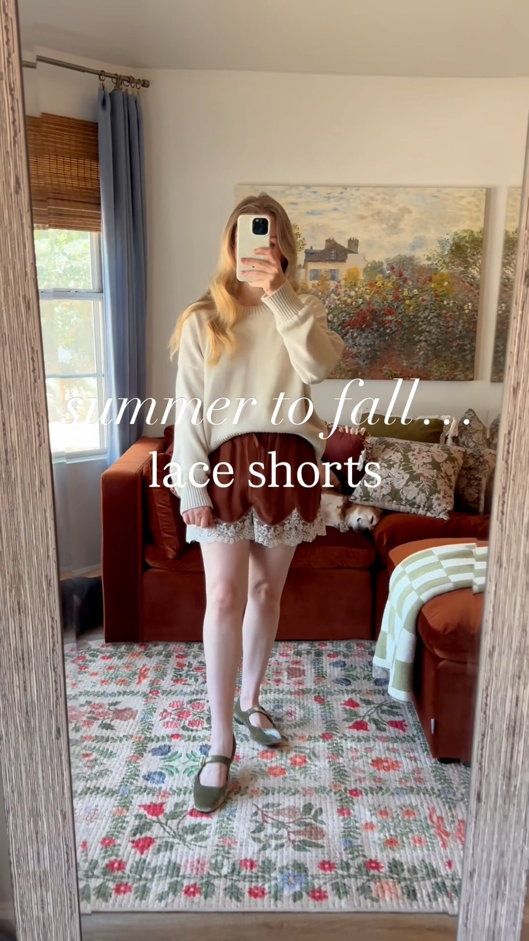 lace shorts for summer and fall ☀️🍁 these lace shorts of some of the prettiest i’ve find! they are fully lined, flowy and such a beautiful rich brown color. tts, relaxed fit with draw string and stretchy waist. wearing my normal small.

both sweaters are 100% cotton! wearing a small in the sleeveless and a medium in the long sleeve.

#LTKSeasonal #LTKSaleAlert #LTKootd