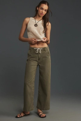 PAIGE Carly High-Rise Crop Wide-Leg Jeans | Anthropologie (US)