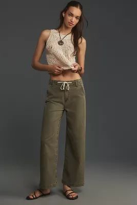 PAIGE Carly High-Rise Crop Wide-Leg Jeans | Anthropologie (US)