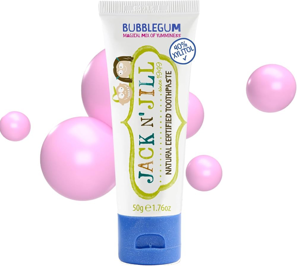 Jack N' Jill Natural Toddler Toothpaste for Baby, Kids and Infants 6 Months & Up, Fluoride Free T... | Amazon (US)