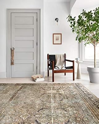 Loloi II Layla Collection Area Rugs, 3'-6" x 5'-6", OLIVE/CHARCOAL | Amazon (US)