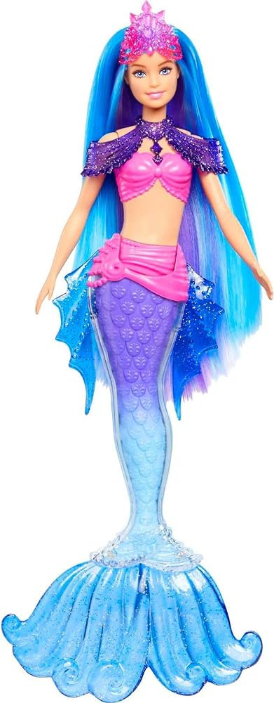 Barbie Mermaid Power Doll Set, Barbie "Malibu" Fashion Doll with Seahorse Pet & Accessories, Merm... | Amazon (US)