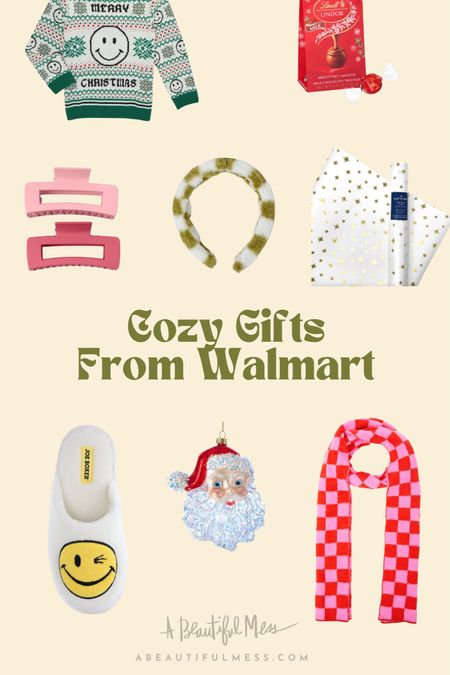 Give the gift of cozy this holiday season! #ad I'm sharing 3 ways to wrap your gifts this season. Little details can mean so much! You can add a special ornament, a cute accessory (like a hair clip) or a holiday treat (chocolate!) to a gift box or bag. Plus, I'm sharing my favorite cozy items from @walmartfashion on the blog. You might even find something for yourself! #walmartfashion 

#LTKGiftGuide #LTKHoliday