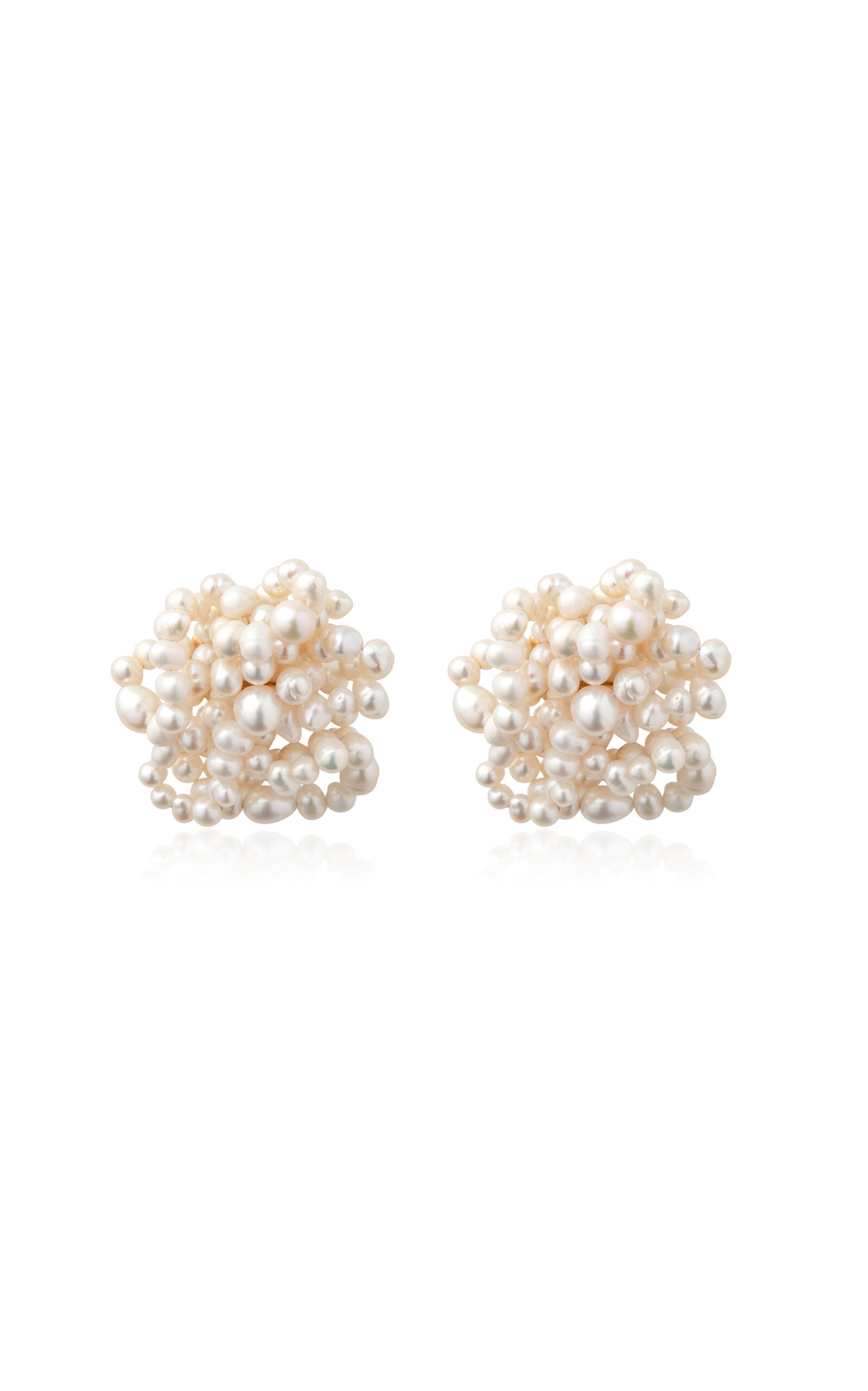 Amara 14K Gold-Plated Pearl Earrings | Moda Operandi (Global)