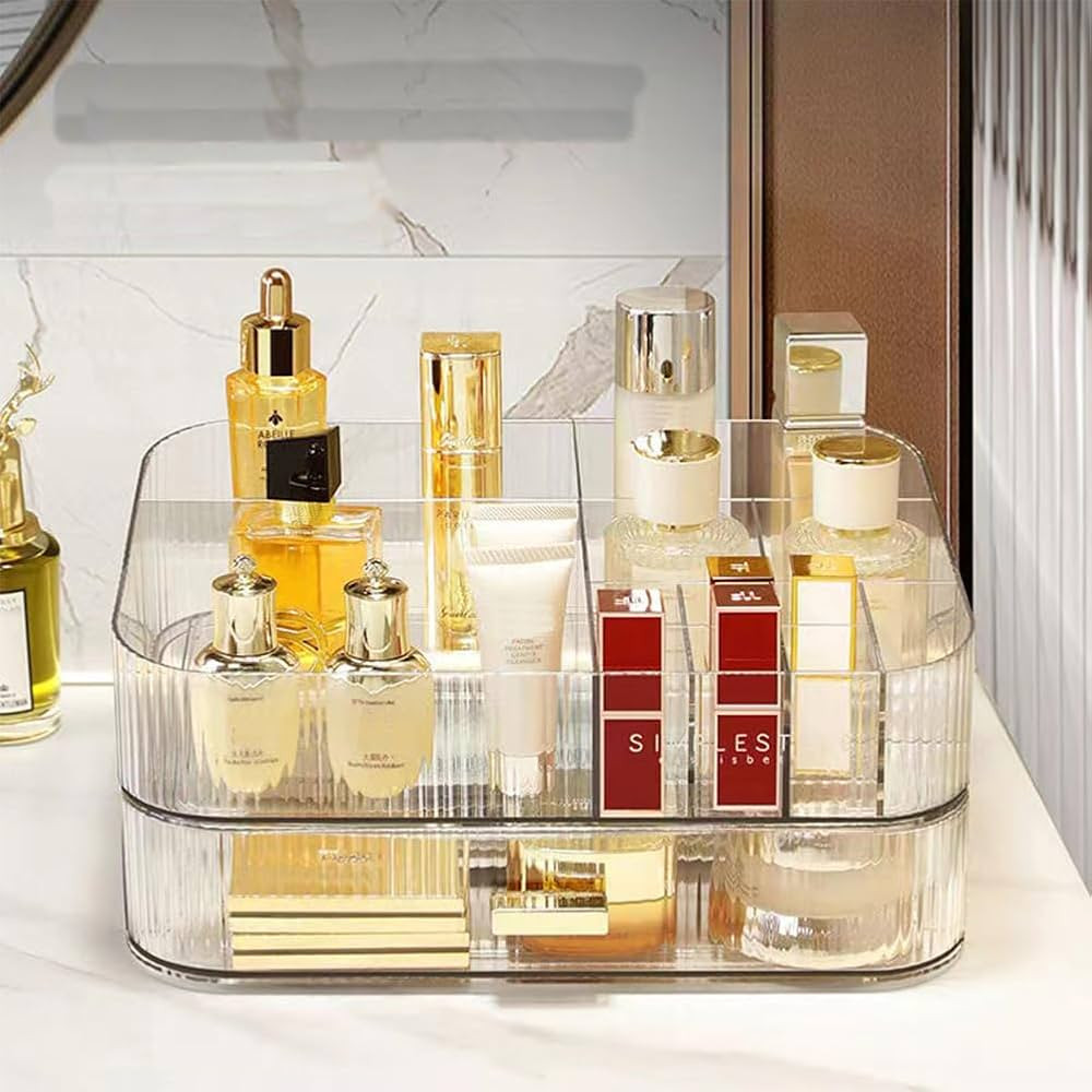 MIUOPUR Makeup Organizer with Stackable Drawers, Bathroom Vanity Organizers and Storage, Ideal fo... | Amazon (US)