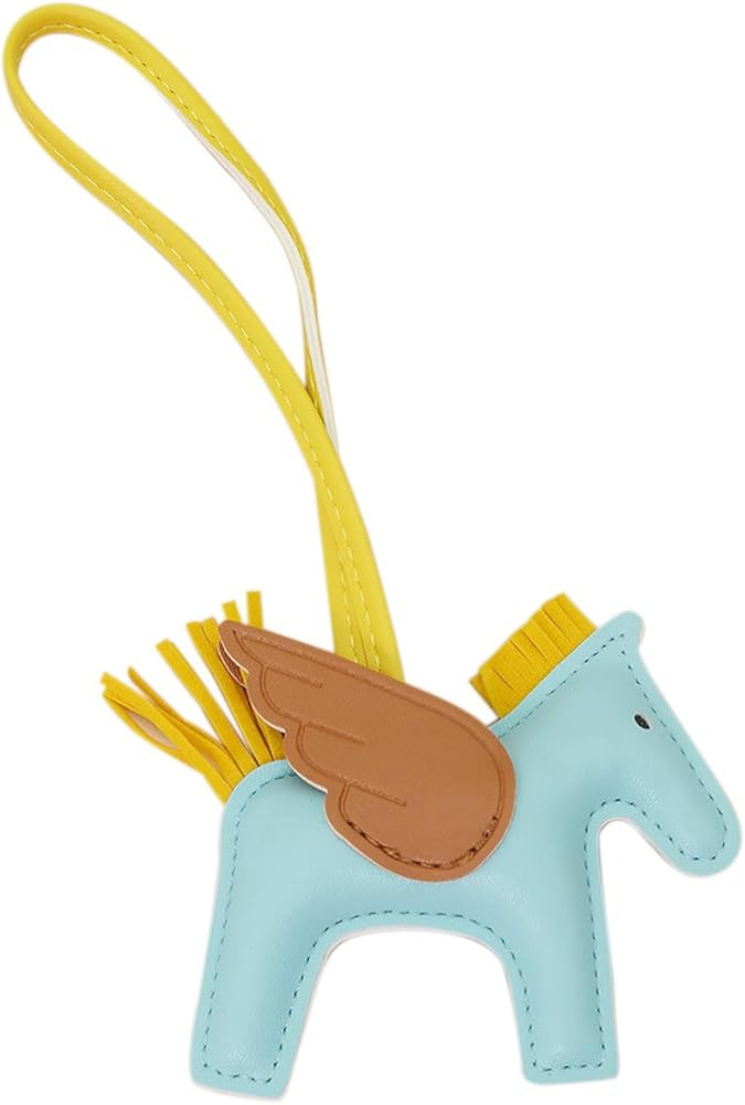 Bag Charm Leather Tassel Pony with Wing Bag Pendant Horse for Decora Car Keychain | Amazon (US)