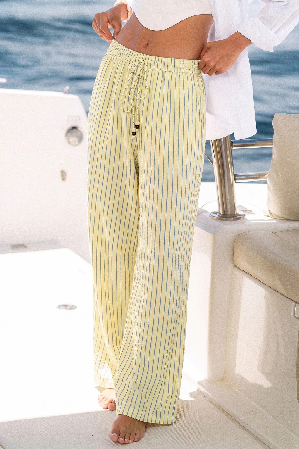 Relaxation Striped Pants | Cupshe US