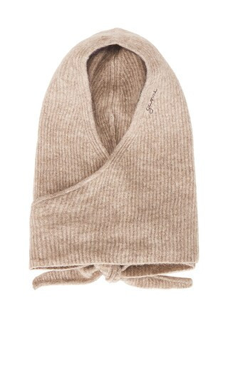 Ganni Soft Balaclava in Brown. | Revolve Clothing (Global)