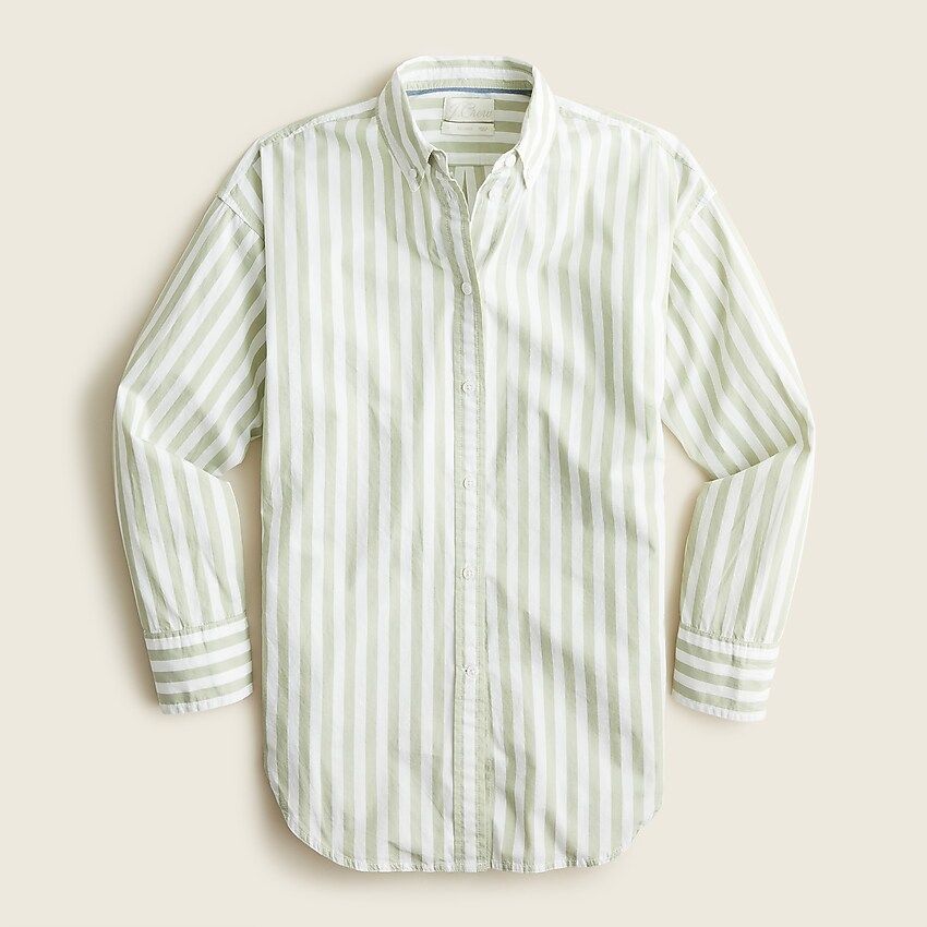 Relaxed-fit washed cotton poplin shirt in bold stripe | J.Crew US