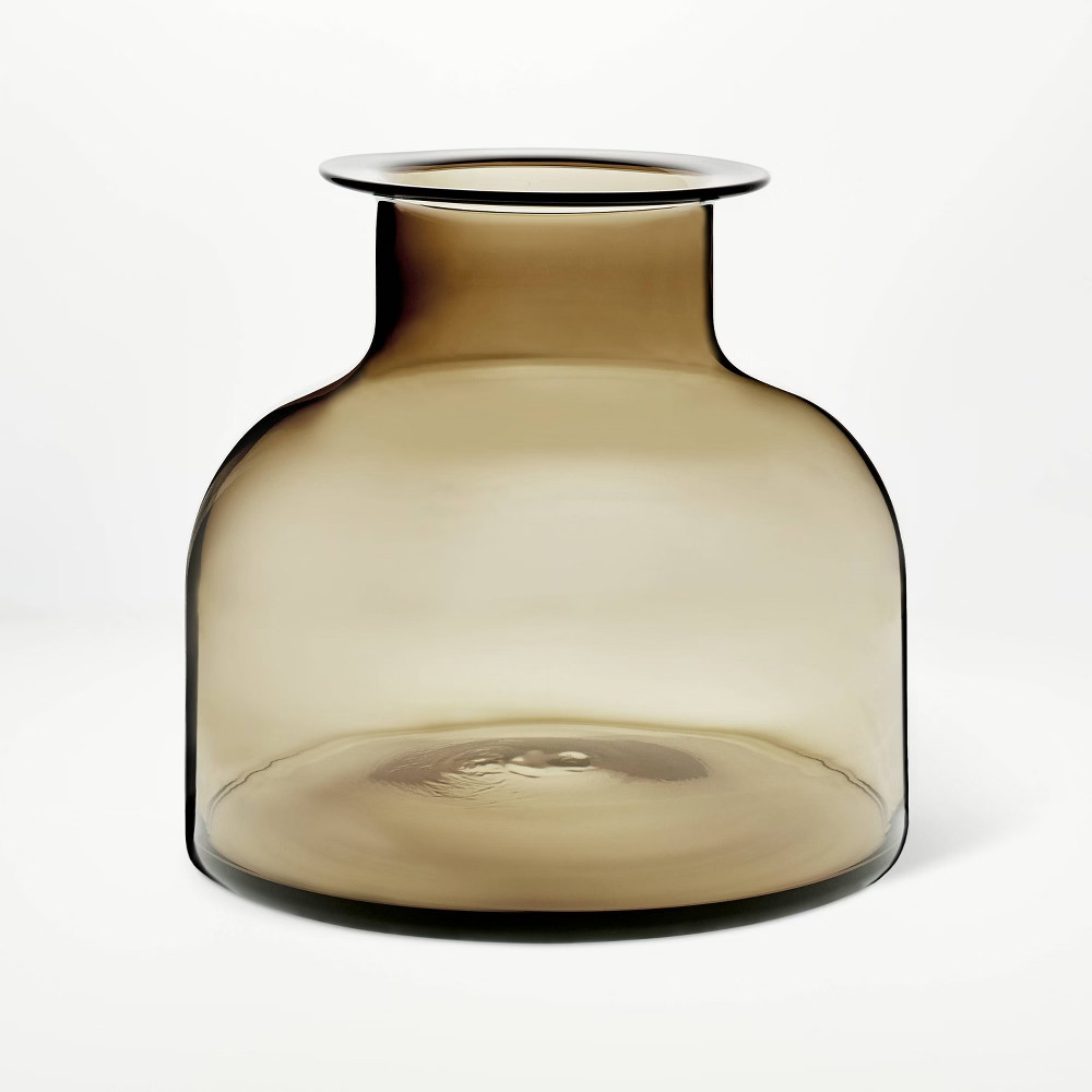 9"" x 10"" Smoked Glass Vase - Threshold designed with Studio McGee | Target