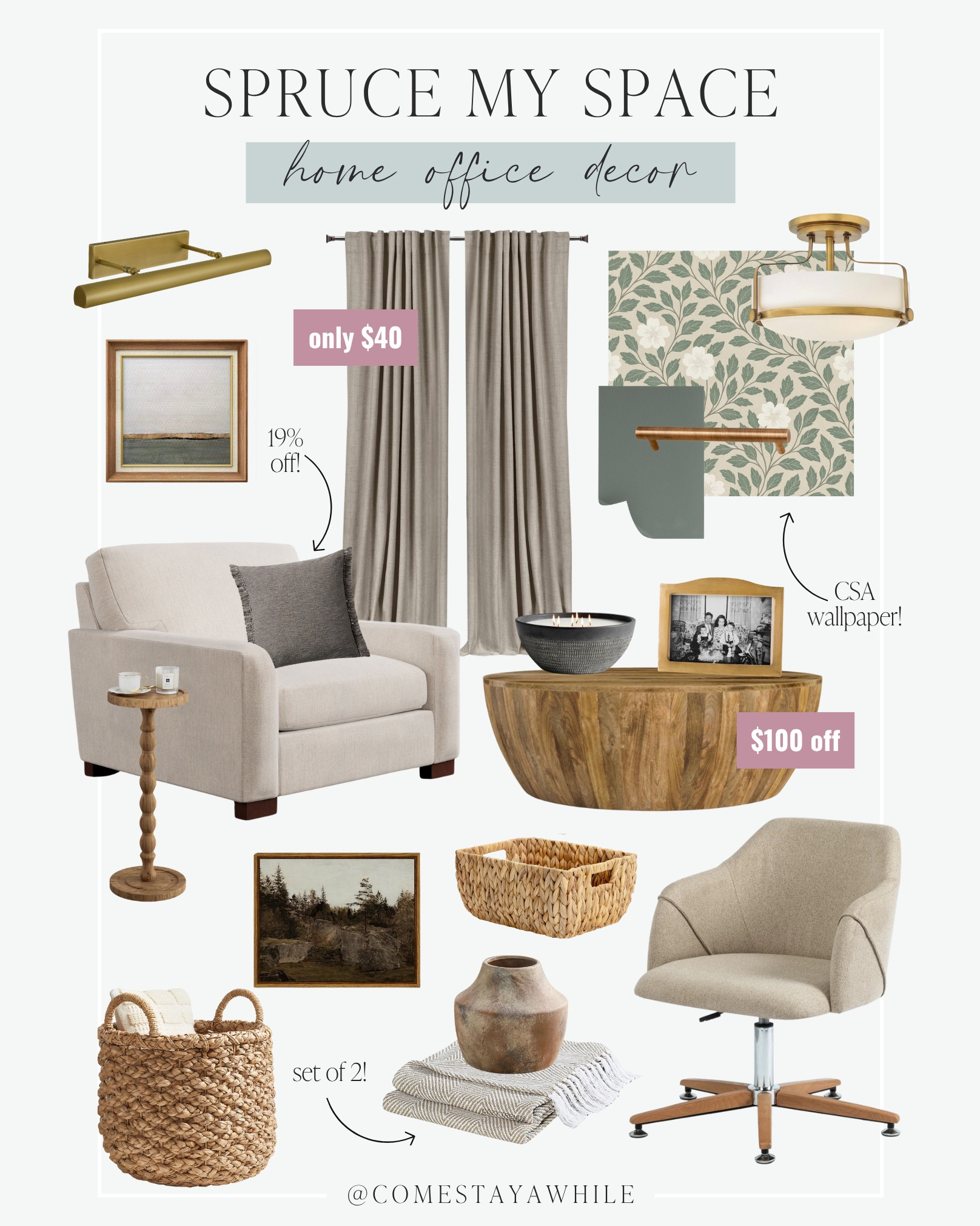 Moody home office vibes ✨ This week on Spruce My Space I showed you how to transform your builder grade built-ins into something that looks designer for a fraction of the price! 

Follow along @comestayawhile for weekly room transformation ideas! 

Home Office | Office Decor | Look for Less | Designer Inspired | Modern Organic

#LTKHome