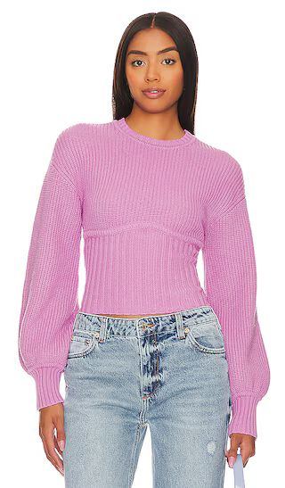 Anastasia Knit Sweater in Pink | Revolve Clothing (Global)