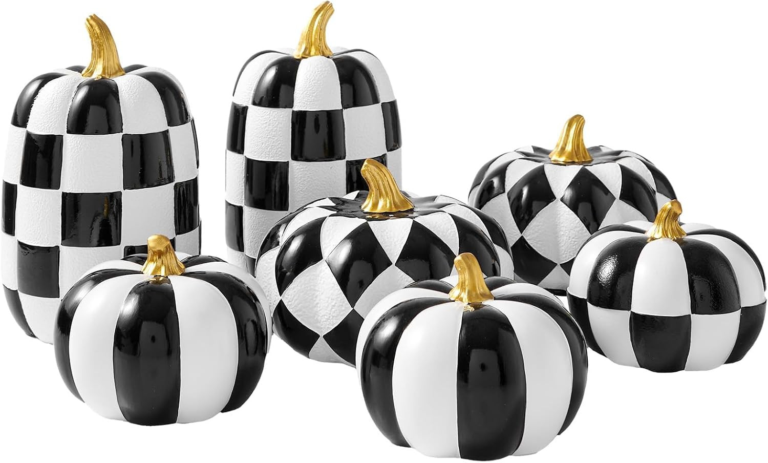 WDS WONDROUS 7PCS Decorative Pumpkins, Halloween & Fall Decor for Table | Amazon (US)