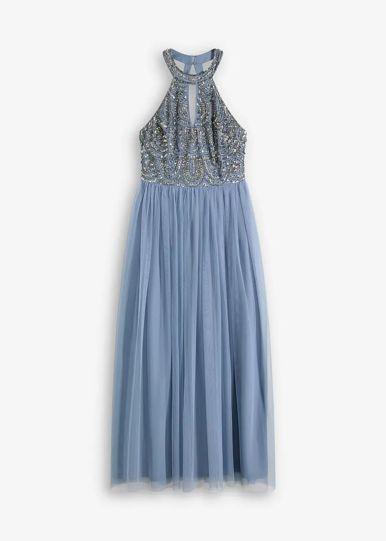 Maxikleid mit Paillettenstickerei | Bonprix DE
