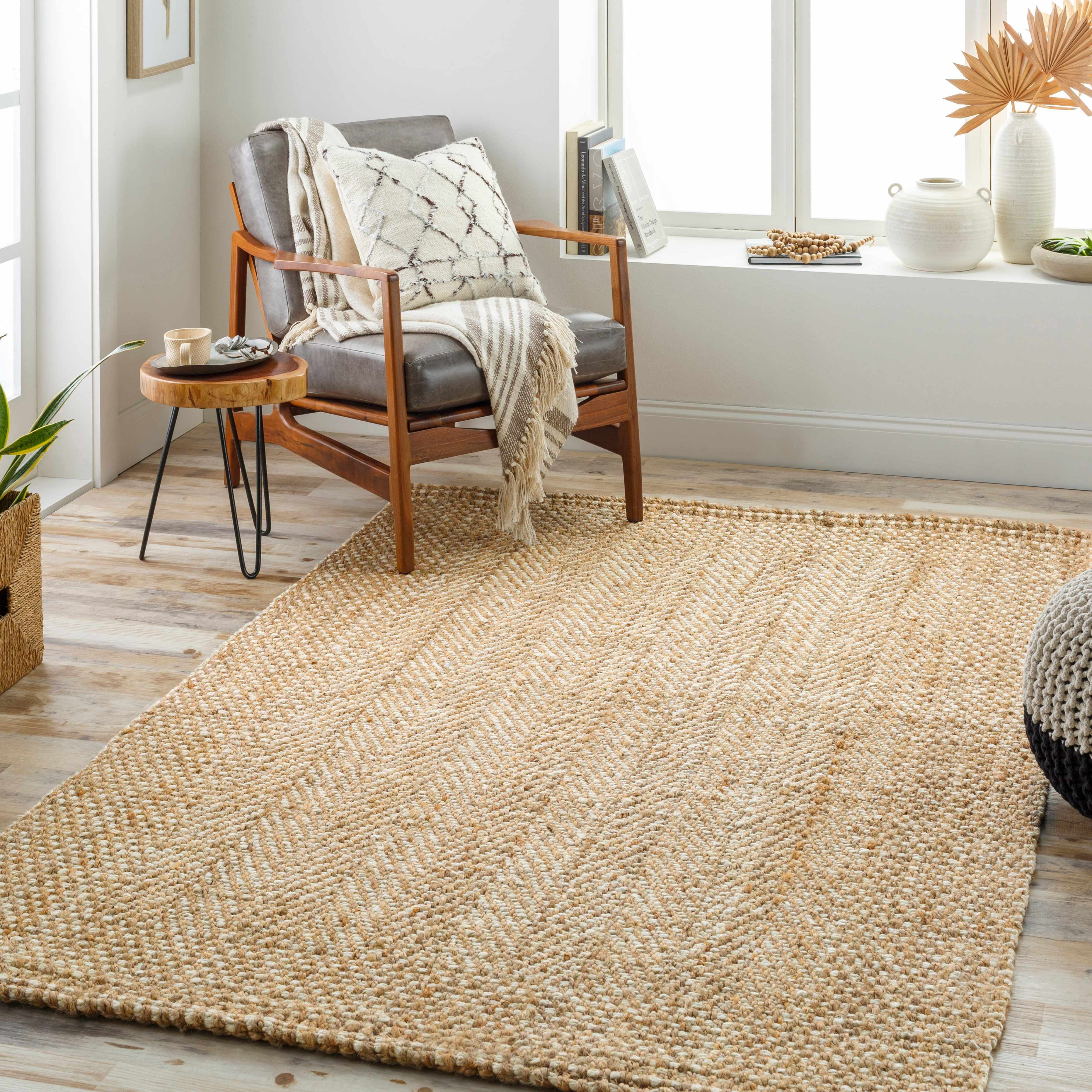 Dinah Natural Textured Jute Rug | Boutique Rugs