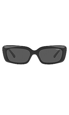 Vogue Eyewear x Hailey Bieber 0VO5440S in Black & Dark Grey from Revolve.com | Revolve Clothing (Global)