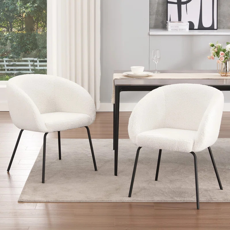 Aventina 24'' Wide Upholstered Barrel Chair (Set of 2) | Wayfair North America