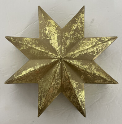 2022 Threshold Golden Metal 8-Pointed Star Christmas Holiday Decor 8" NEW | eBay US