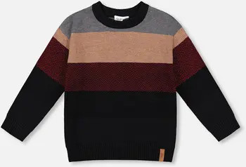 Deux par Deux Color Block Knit Sweater | Nordstrom | Nordstrom