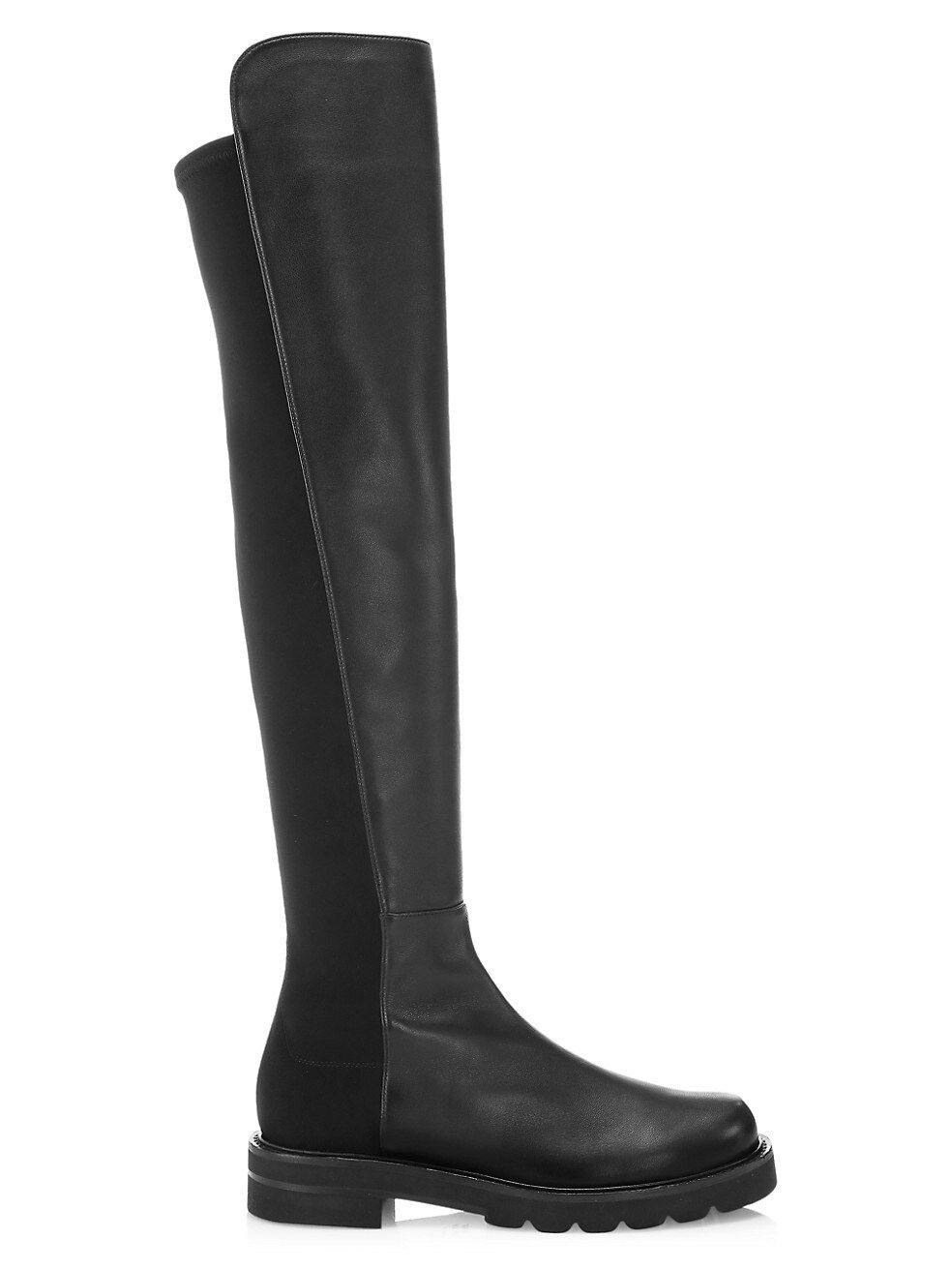 Lift Over-The-Knee Leather Combat Boots | Saks Fifth Avenue