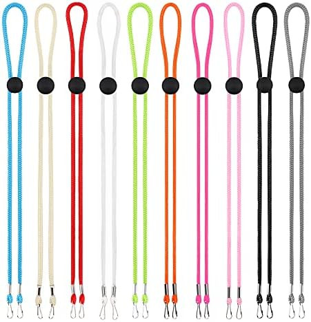 MIAODAM Face Mask Lanyards, Mask Holder Adjustable Mask Lanyard with Clips, Ear Saver Suitable fo... | Amazon (US)