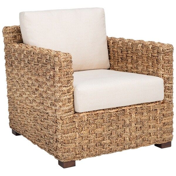 SAFAVIEH Couture Gregory Water Hyacinth Accent Chair - 29" W x 33" L x 27" H | Bed Bath & Beyond